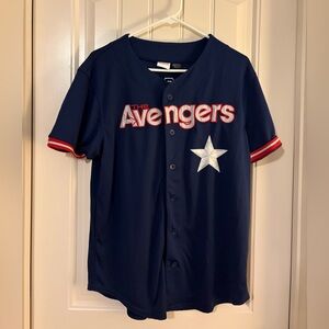 Marvel Avengers Steve Rogers #41 Captain America Baseball Navy Jersey Shirt